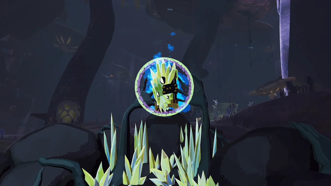 N’Tormat floating on its pedestal in the official preview